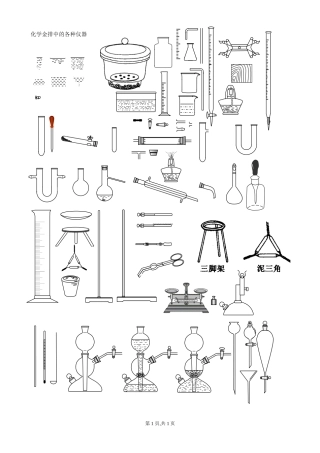 化学金排中的各种仪器装置