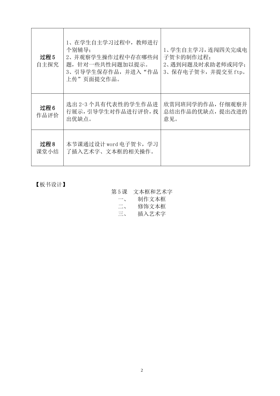 《文本框和艺术字》教案_第2页