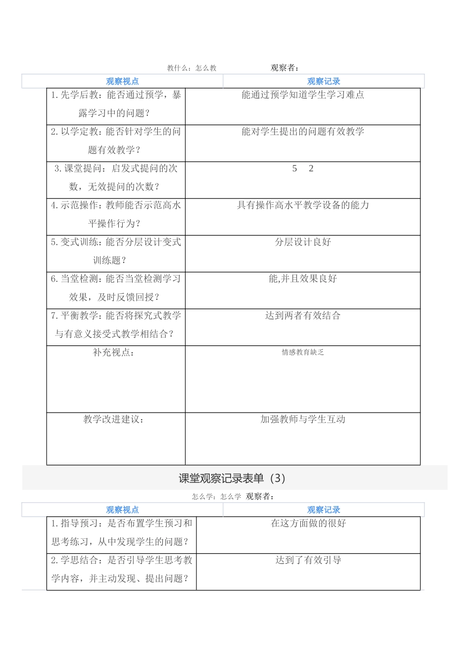 课堂观察记录表 (2)_第2页