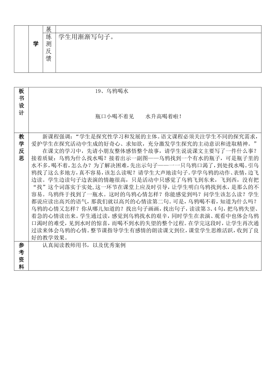 乌鸦喝水教案_第3页