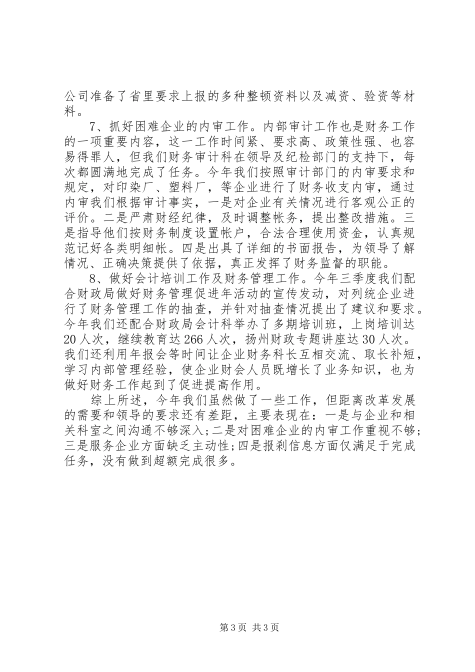 20XX年财务审计个人年终总结_第3页