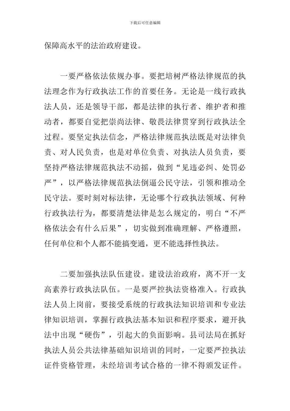 委员会执法协调小组第一次会议上的讲话_第3页