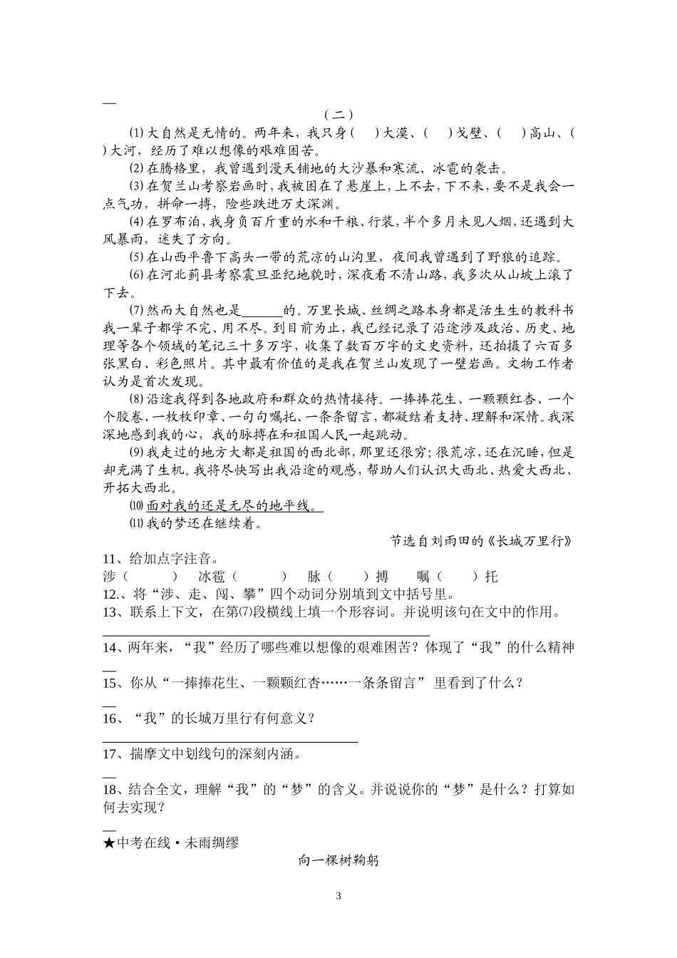 《登上地球之巅》导学案_第3页