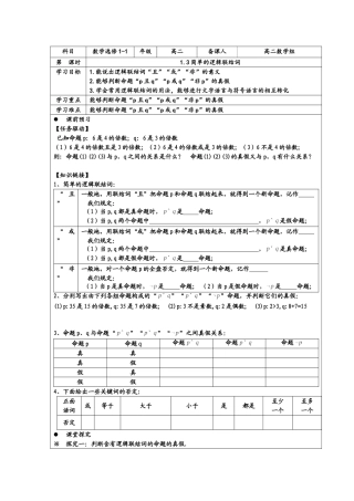 简单的逻辑联结词
