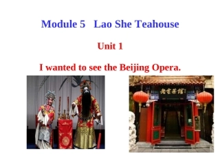 2013版外研版八年级英语上册课件：Module_5_Lao_She_TeahouseUnit_1