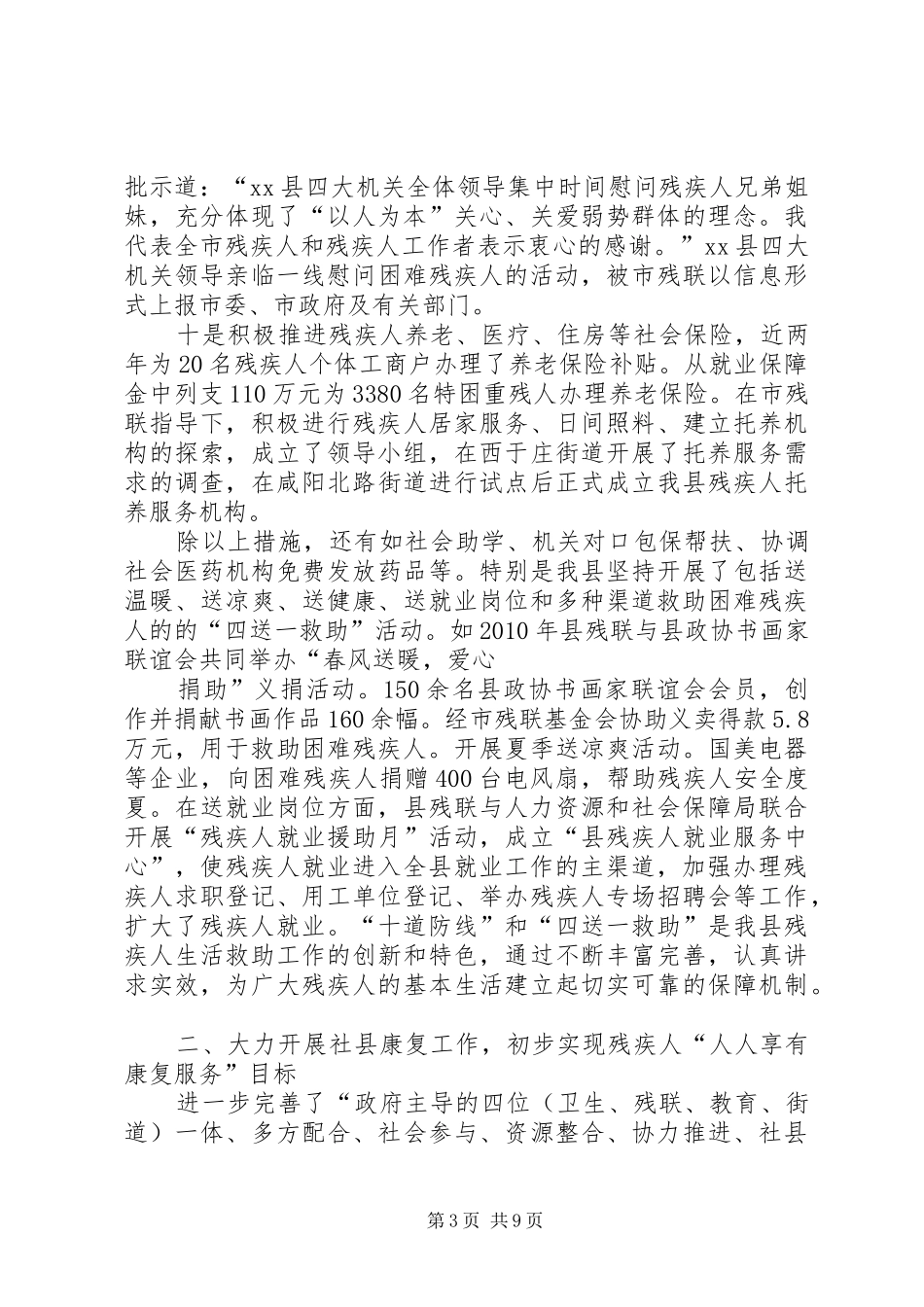 20XX年村残联年终总结_第3页