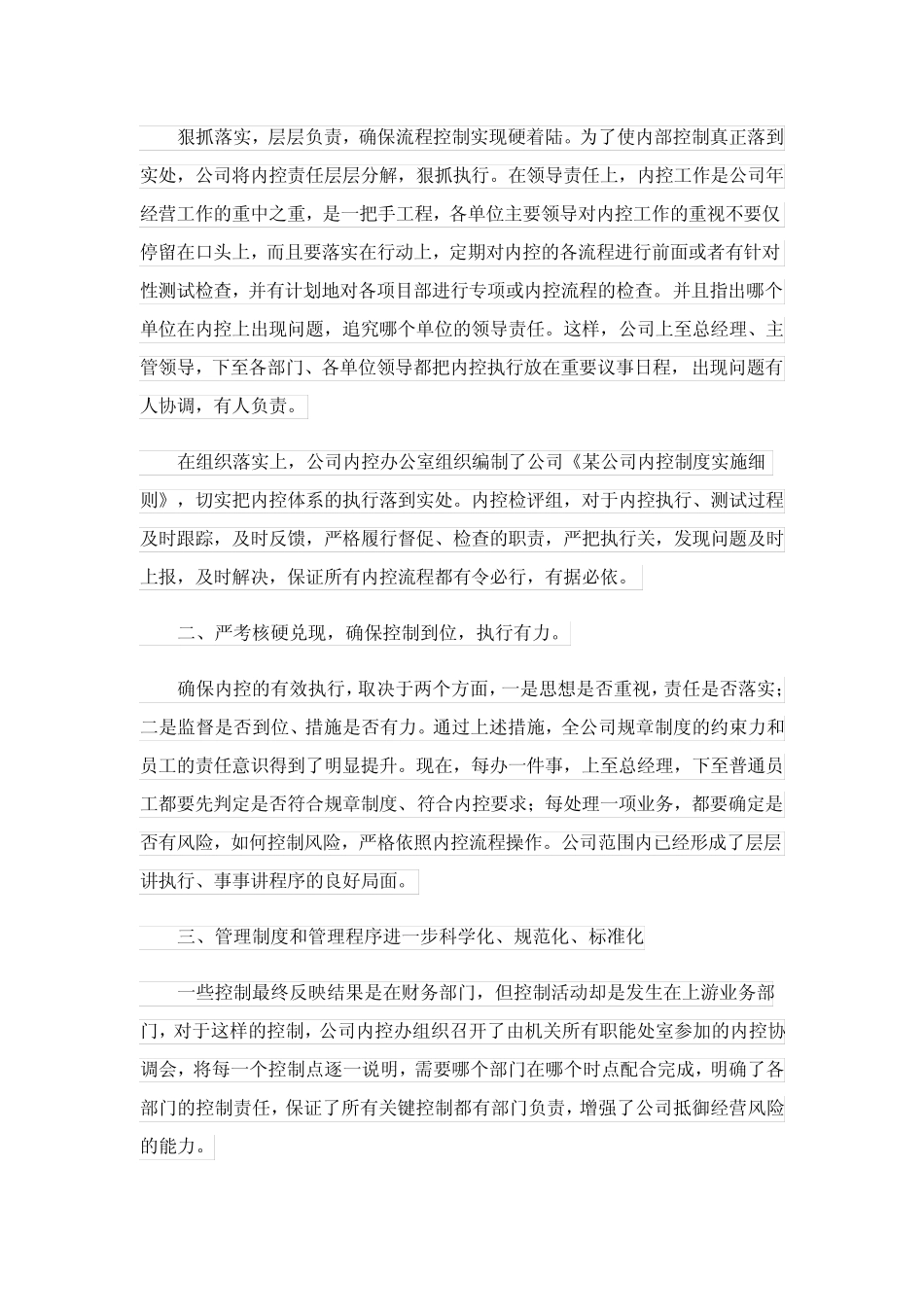 2023年公司内部控制工作总结完整版_第2页