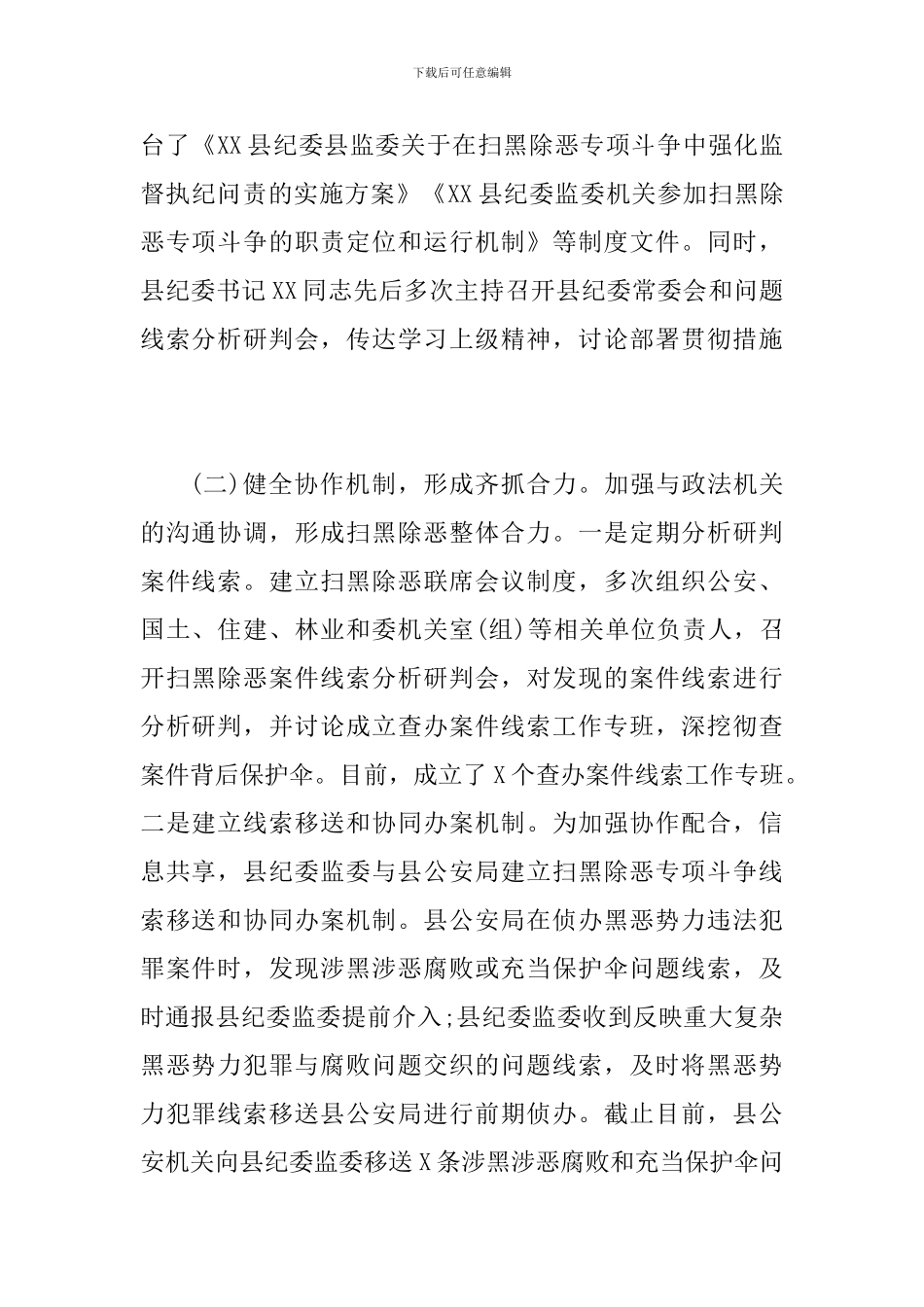 扫黑除恶工作总结_第2页