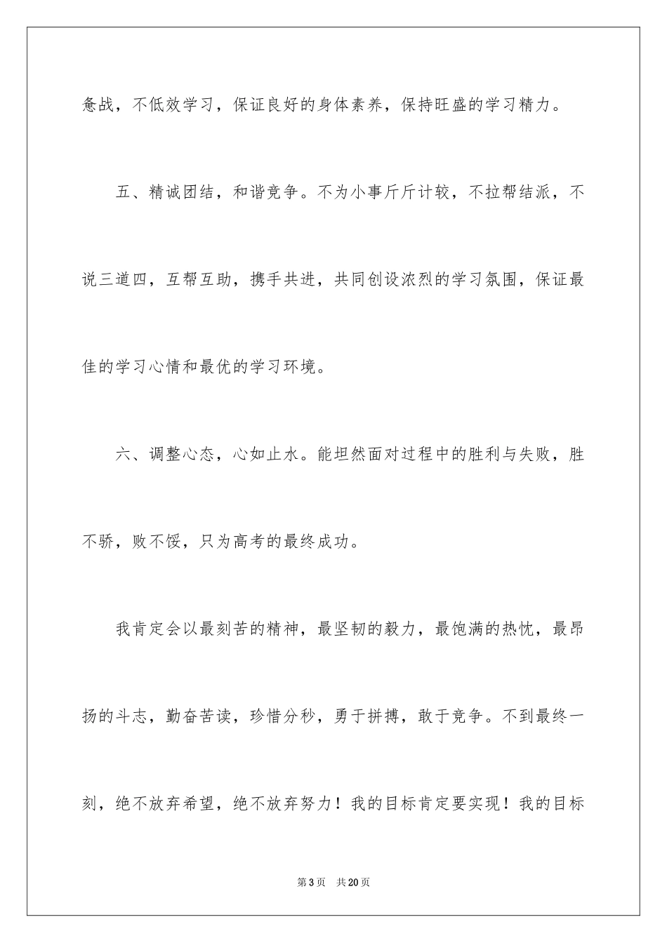 2024中考冲刺决心书_第3页