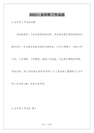 2024it业年终工作总结_2