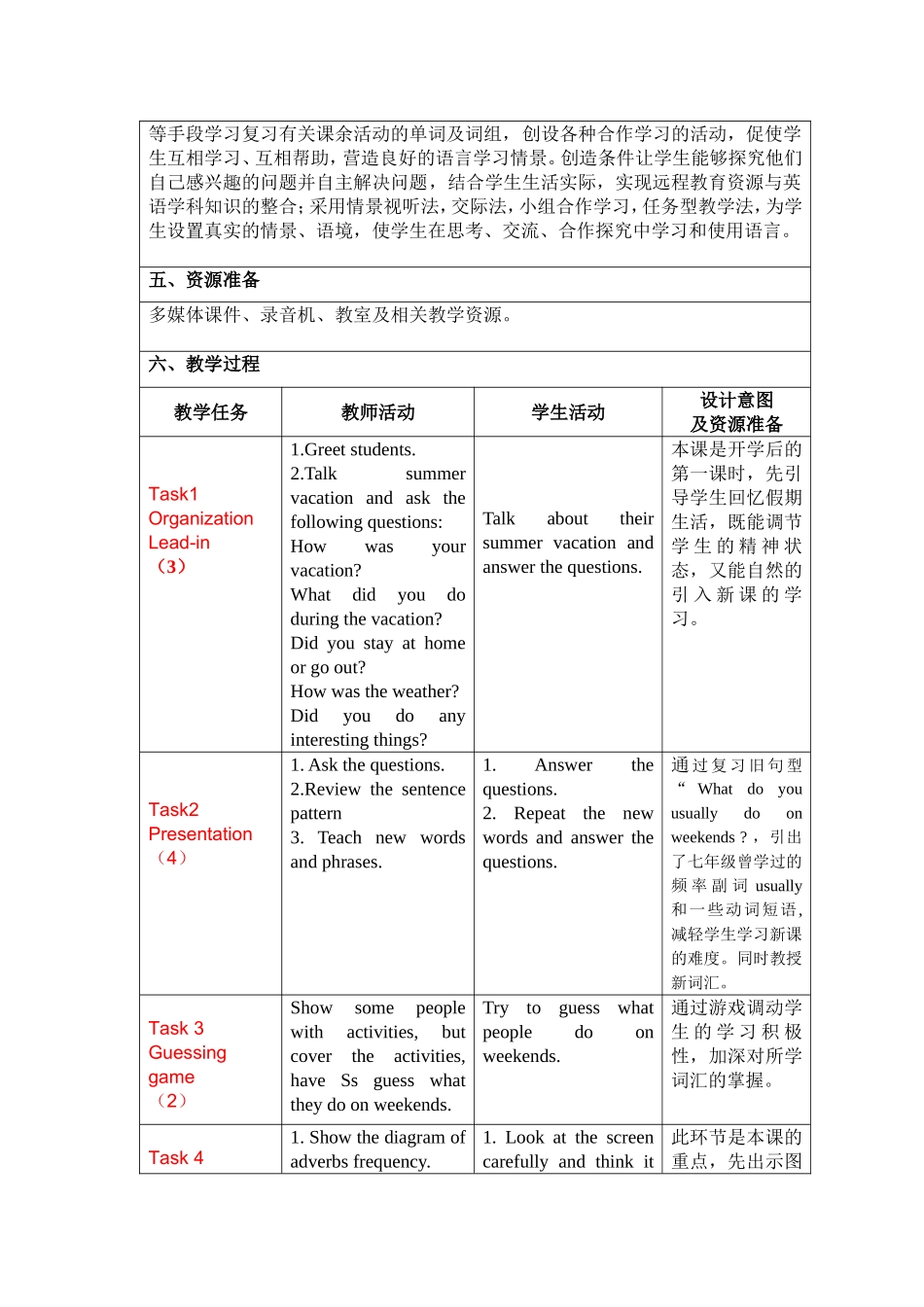 八上英语unit2教学设计_第2页