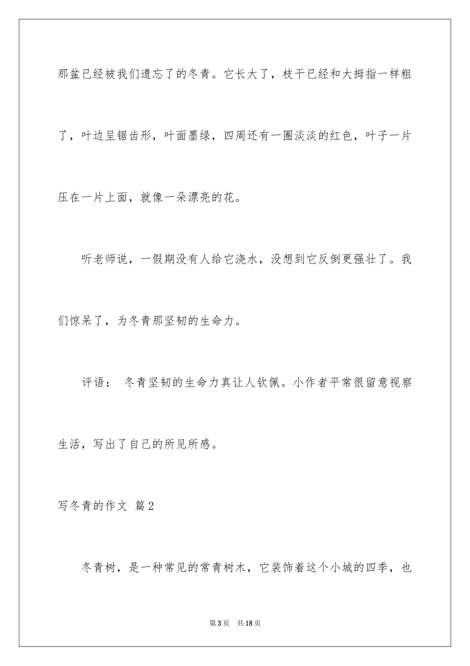 2024写冬青的作文_42_第3页