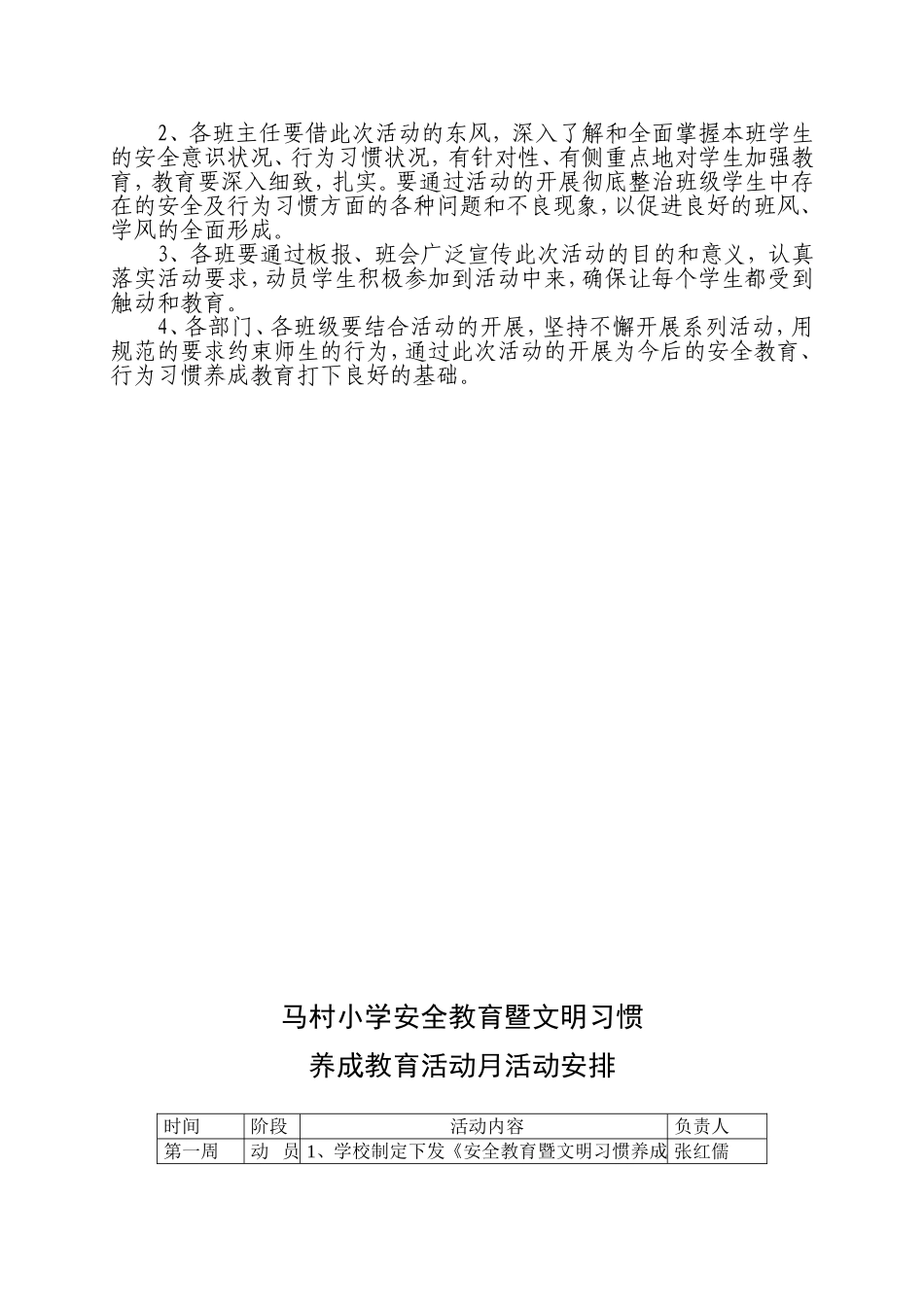 小学生养成教育活动方案_第3页