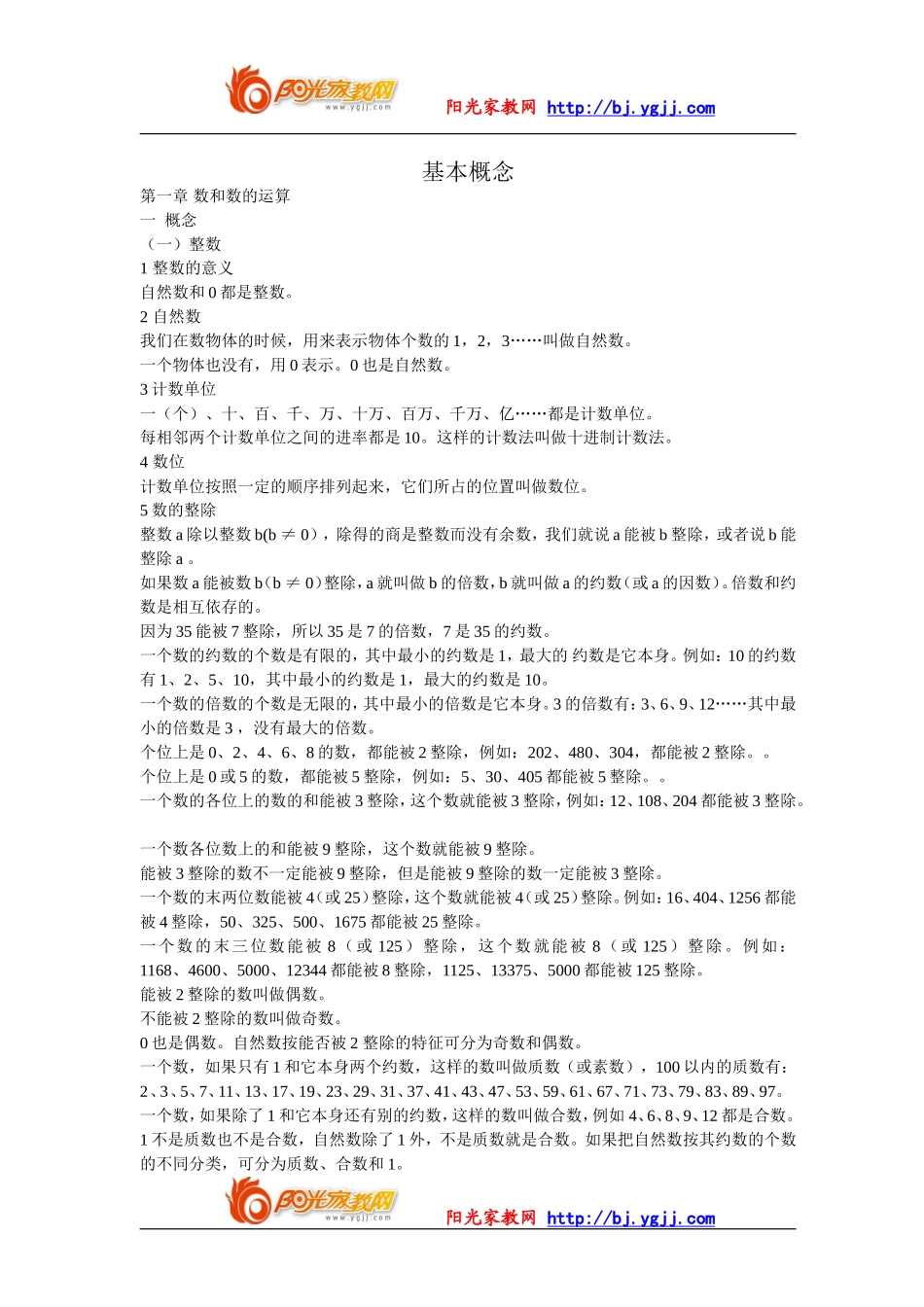 【强烈推荐】小学六年级数学总复习资料 (2)_第3页