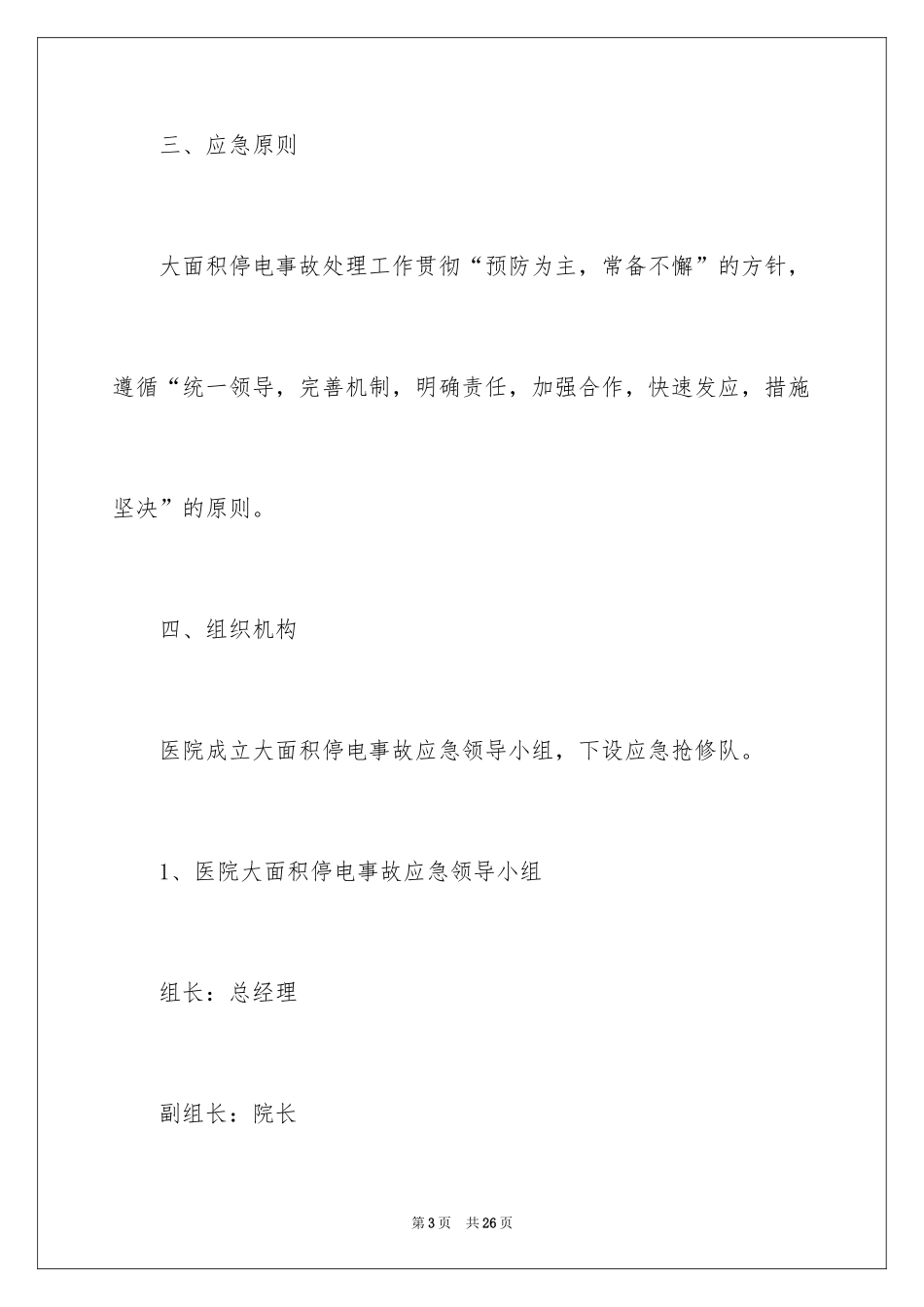 2024医院停电应急预案_第3页