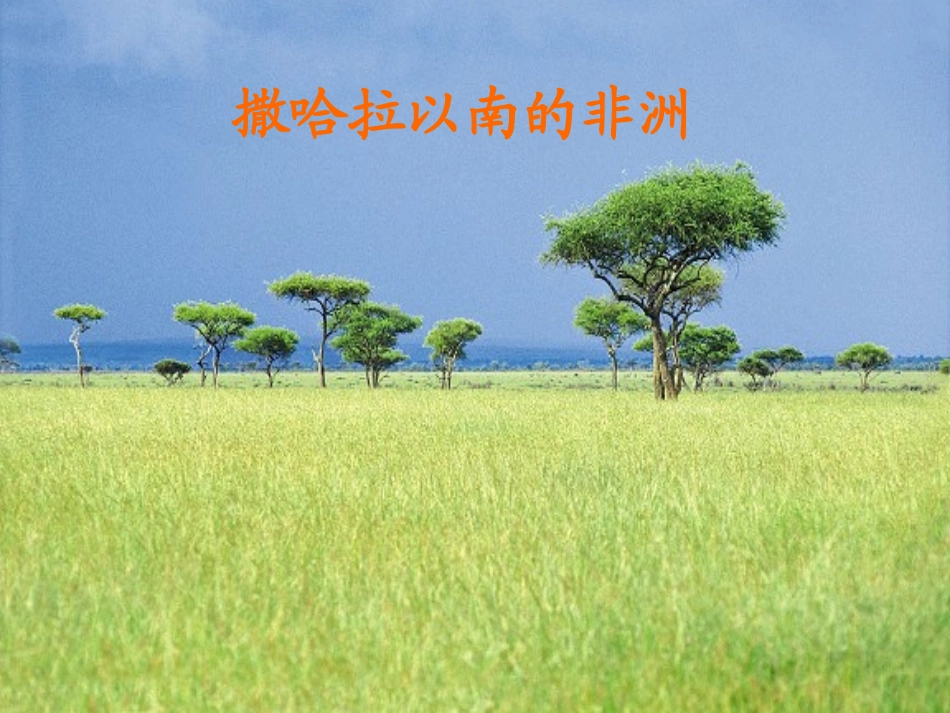 撒哈拉以南的非洲2013_第1页