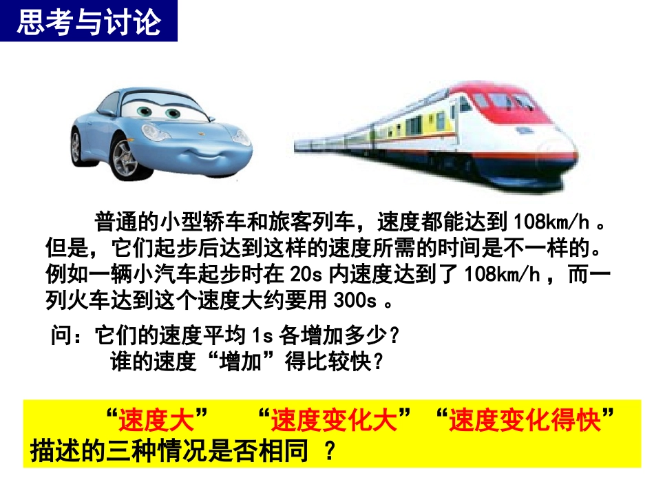 【物理】15+速度变化快慢的描述——加速度（人教版必修1）课件1（共17张PPT）_第2页