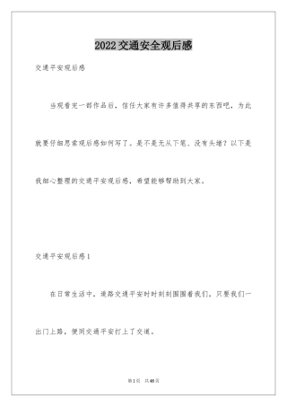 2024交通安全观后感_24