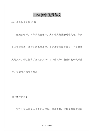 2024初中优秀作文_28