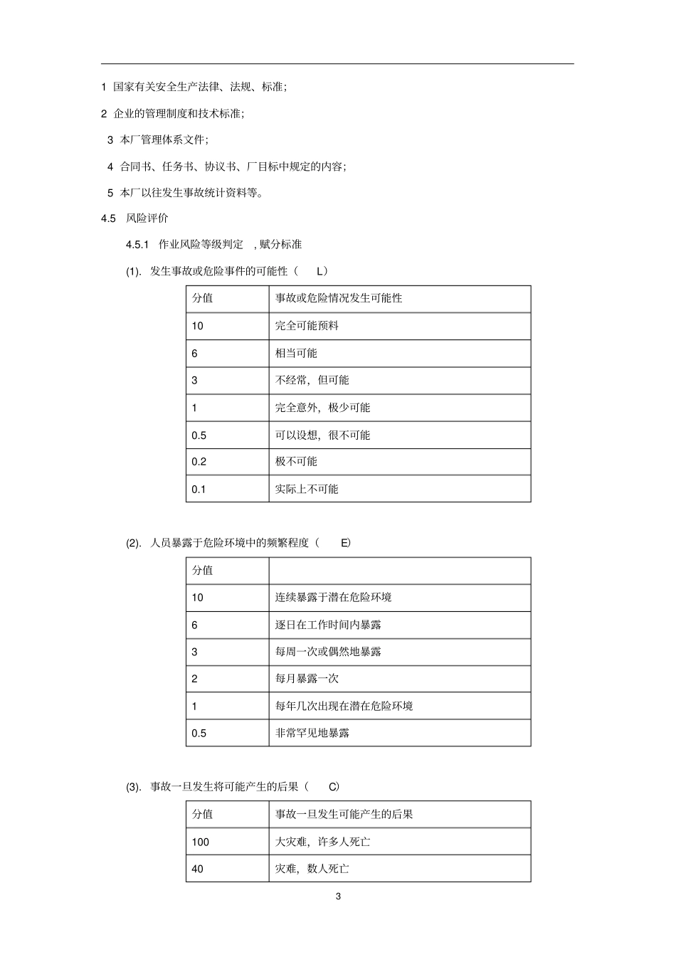 危险、有害因素辨识和风险评价管理制度资料_第3页