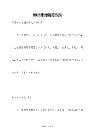 2024中考满分作文_449