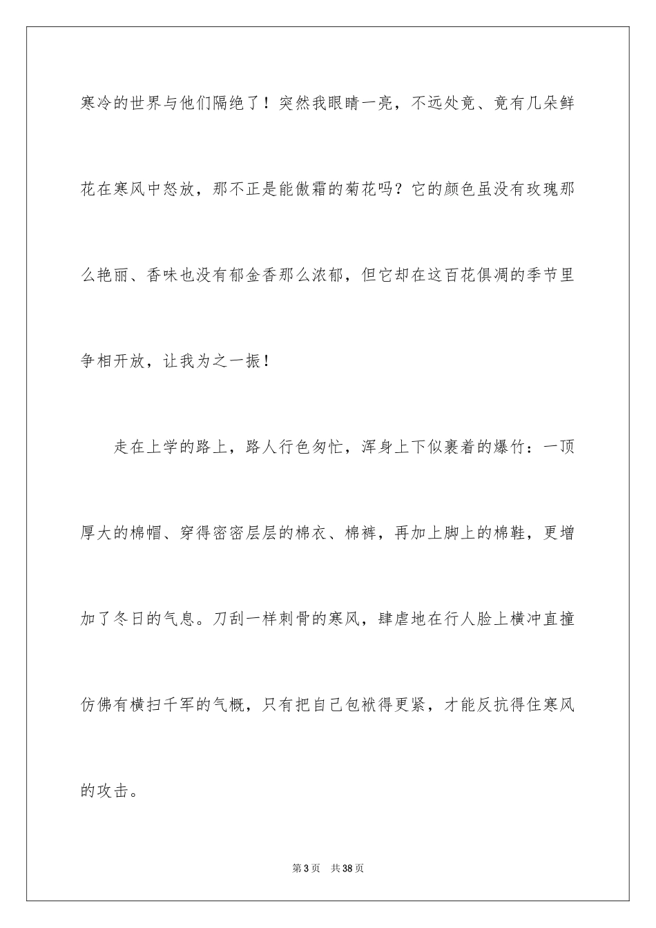 2024冬天来了小学作文_第3页