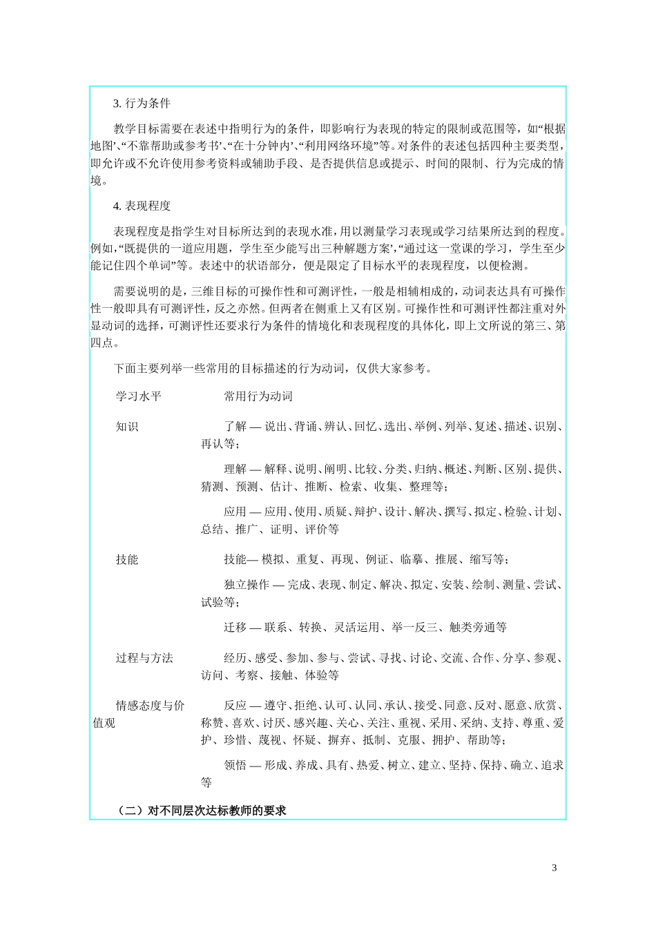 初中教学目标设计和案例分析_第3页