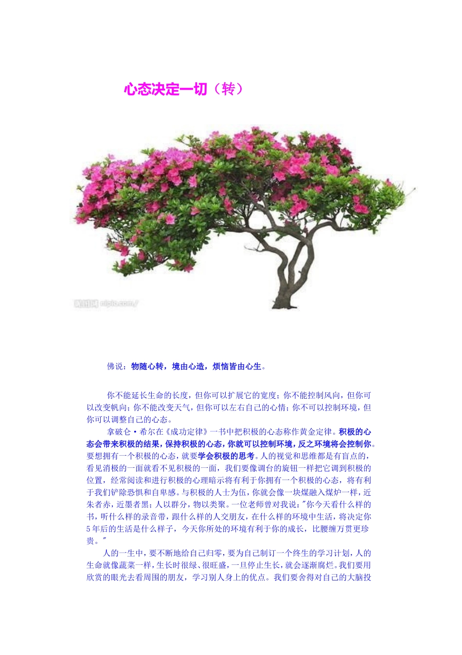 心态决定一切_第1页