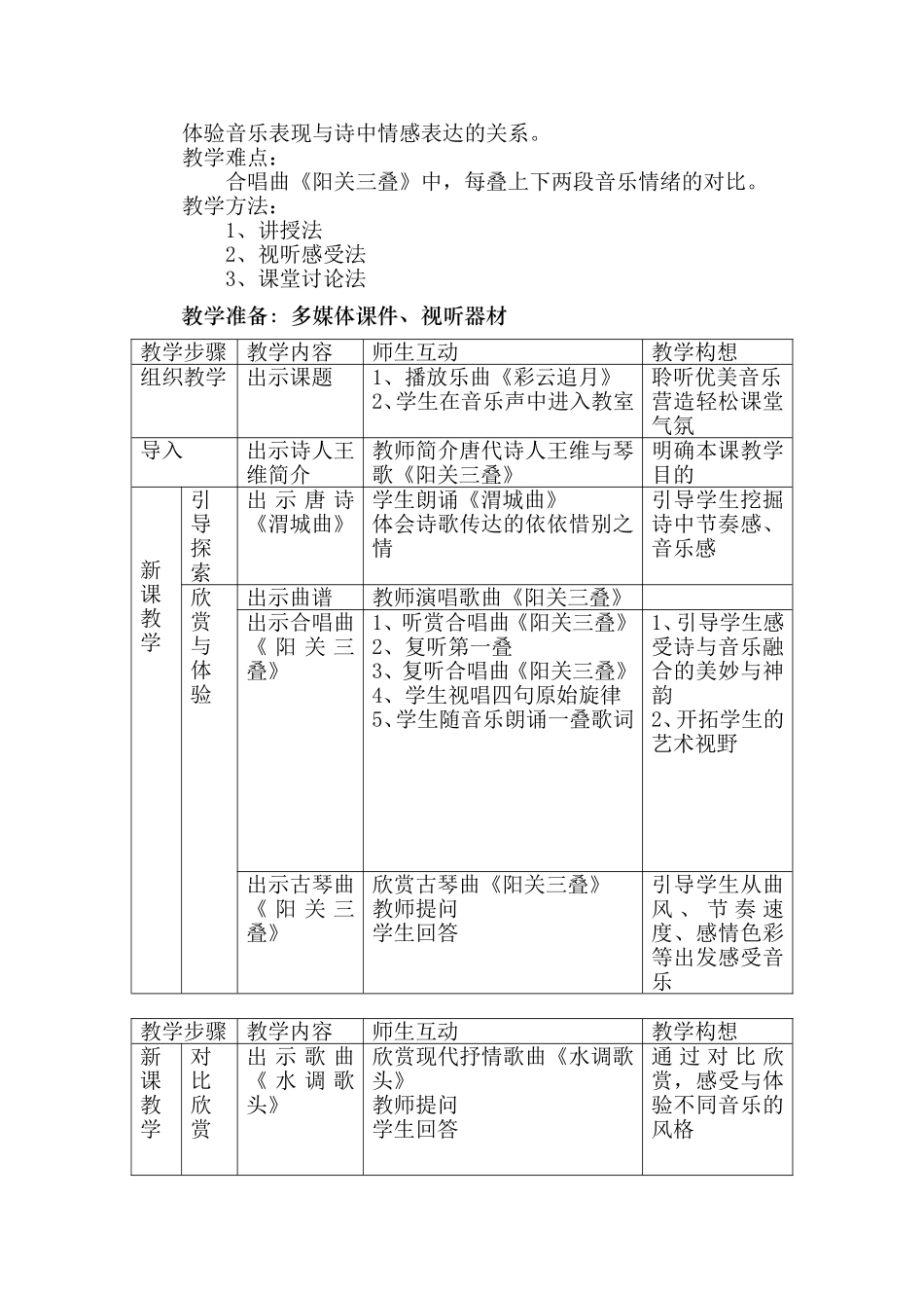 阳关三叠教案_第2页