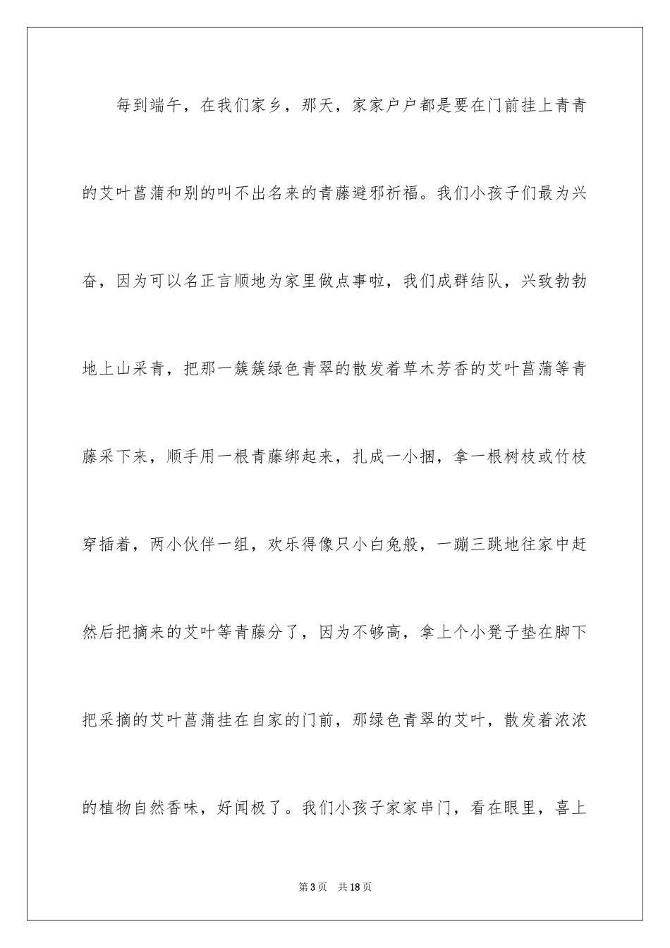 2024写端午节的作文800字_9_第3页