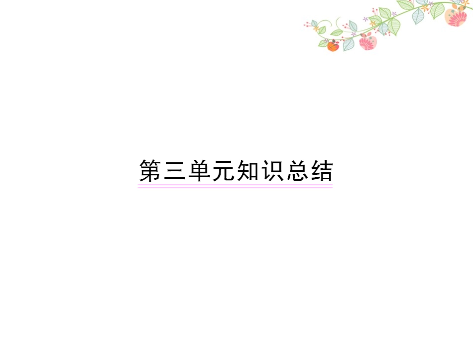 语文第八册第三单元知识总结_第1页