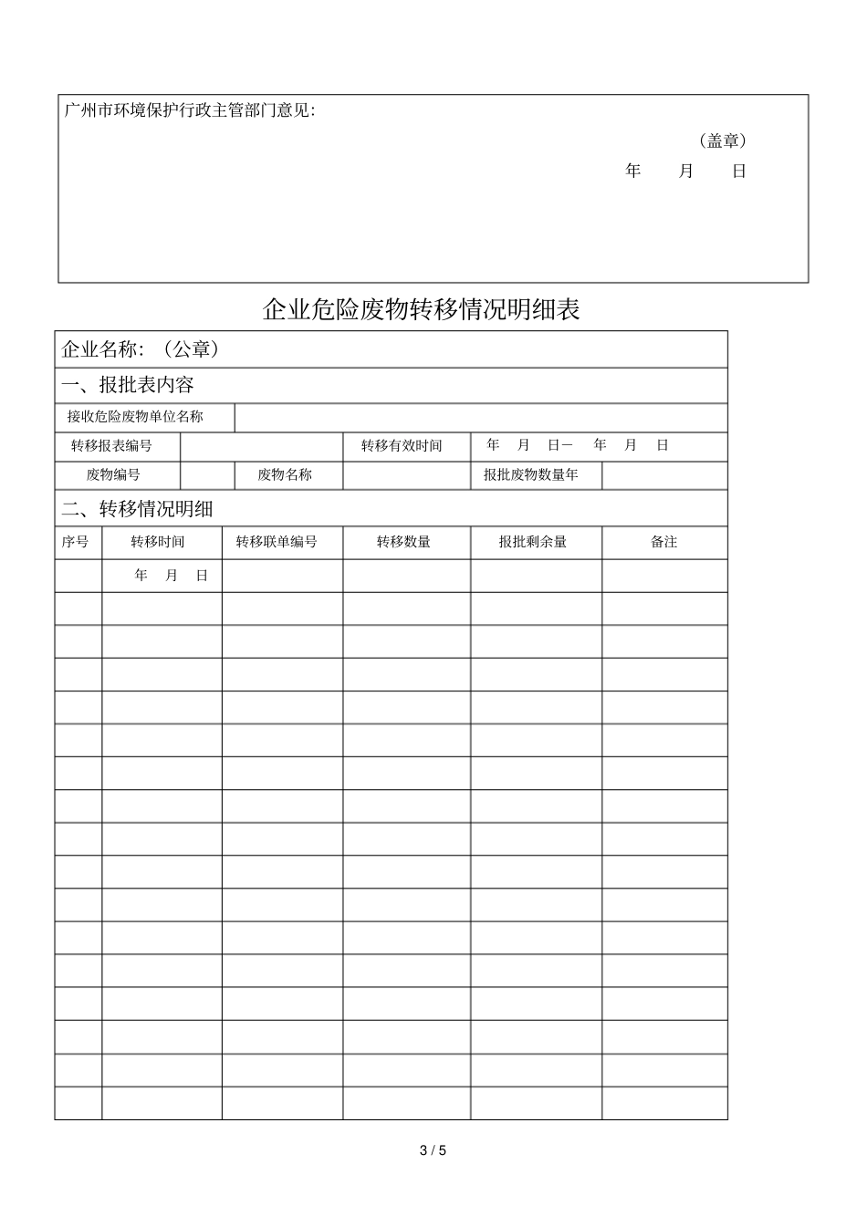 危险废物转移计划表_第3页