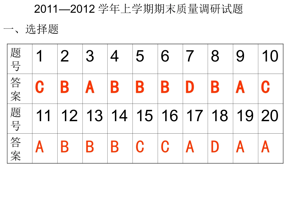 三年调研试题答案_第1页