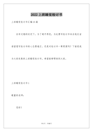 2024上班睡觉检讨书_32