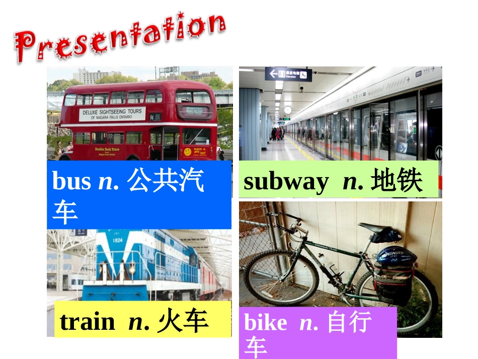 人教版新目标英语新教材七年级下册Unit3_How_do_you_get_to_school课件_第2页