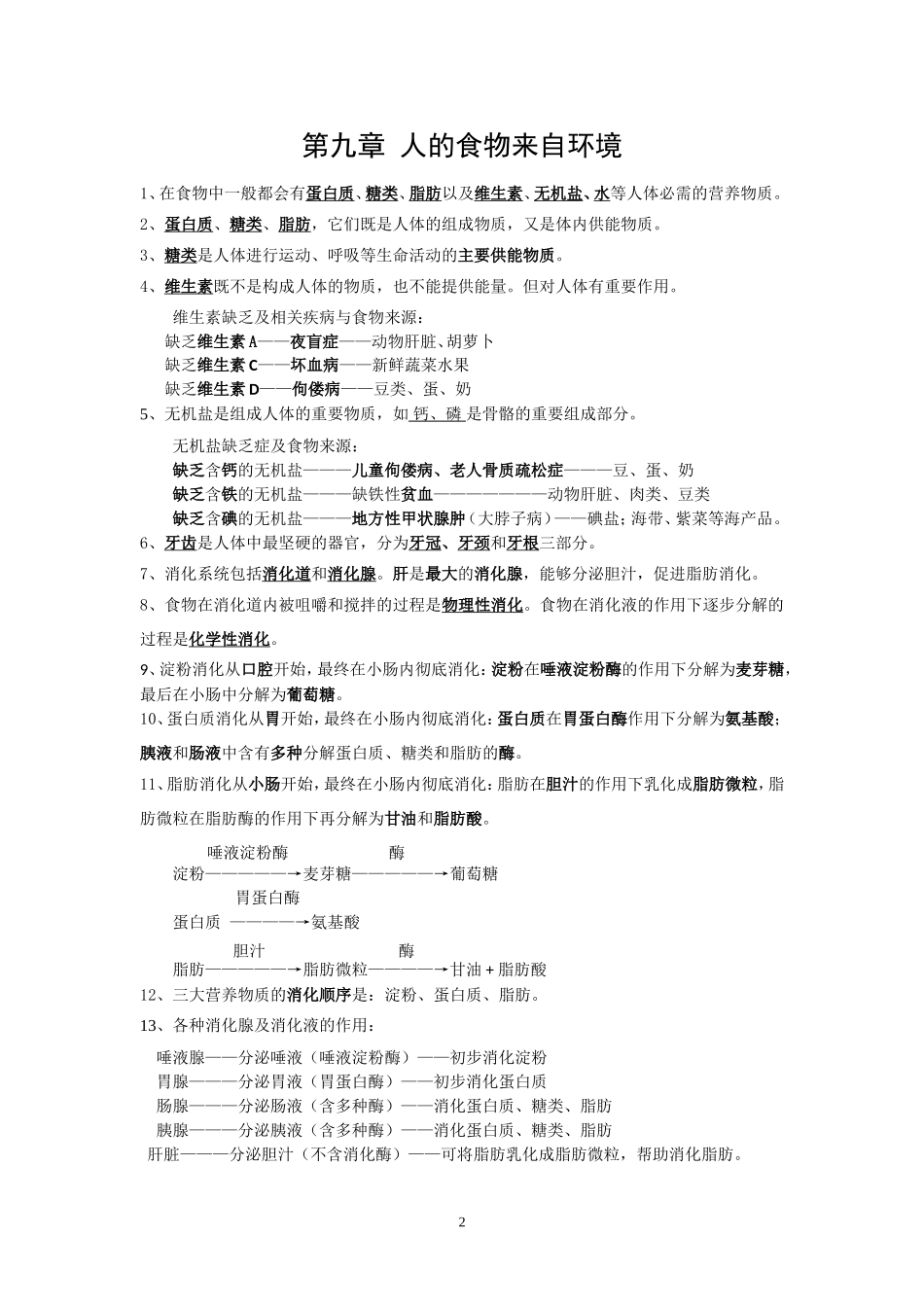 七下生物复习提纲_第2页