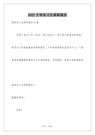 2024大学实习生辞职报告_4