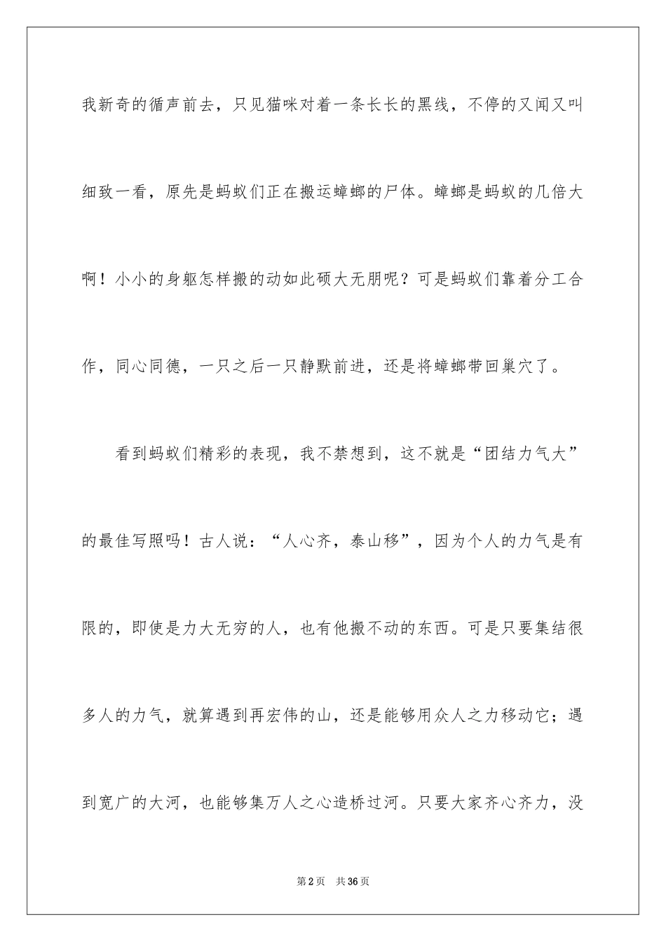 2024团结就是力量演讲稿_107_第2页