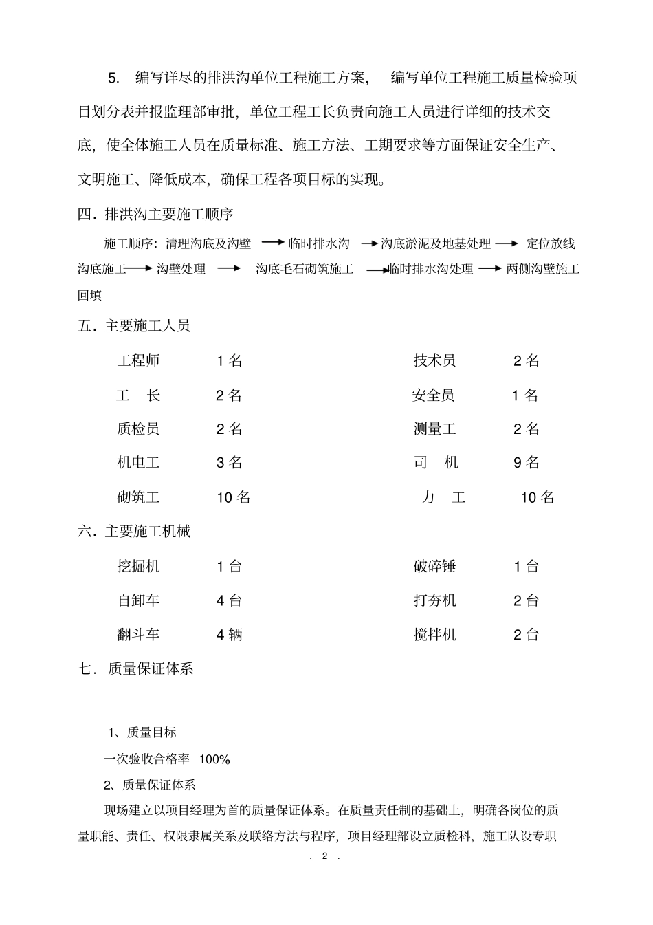 厂区排洪沟施工方案_第2页