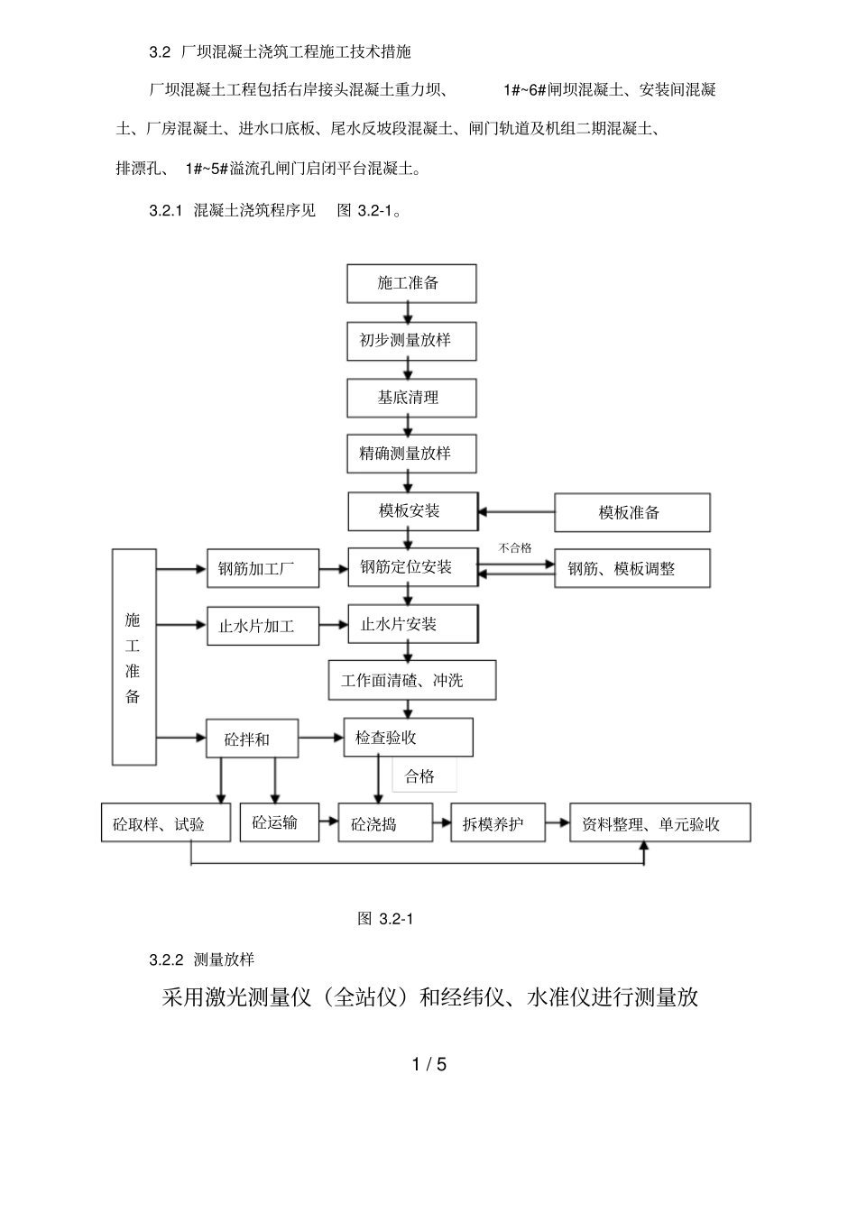 厂坝砼浇筑施工技术措施_第1页