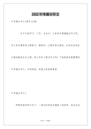 2024中考满分作文_203