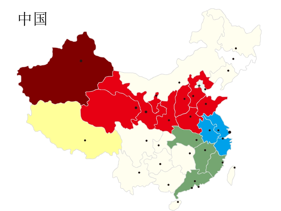 中国各省市地图拼图_第1页