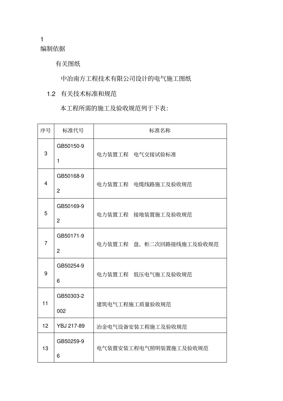 厂房电气工程施工组织设计方案_第1页