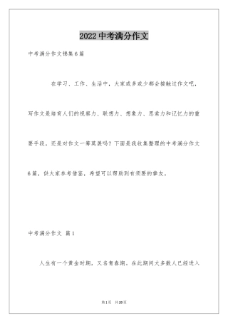 2024中考满分作文_423