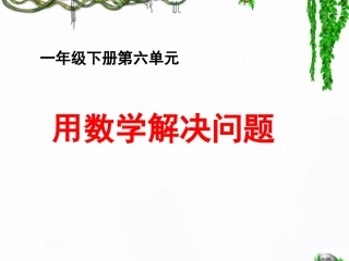 《解决问题》教学参考课件