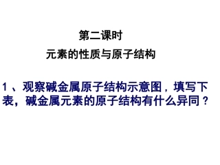 必修2——第1章-物质结构元素周期律第一节第二课时