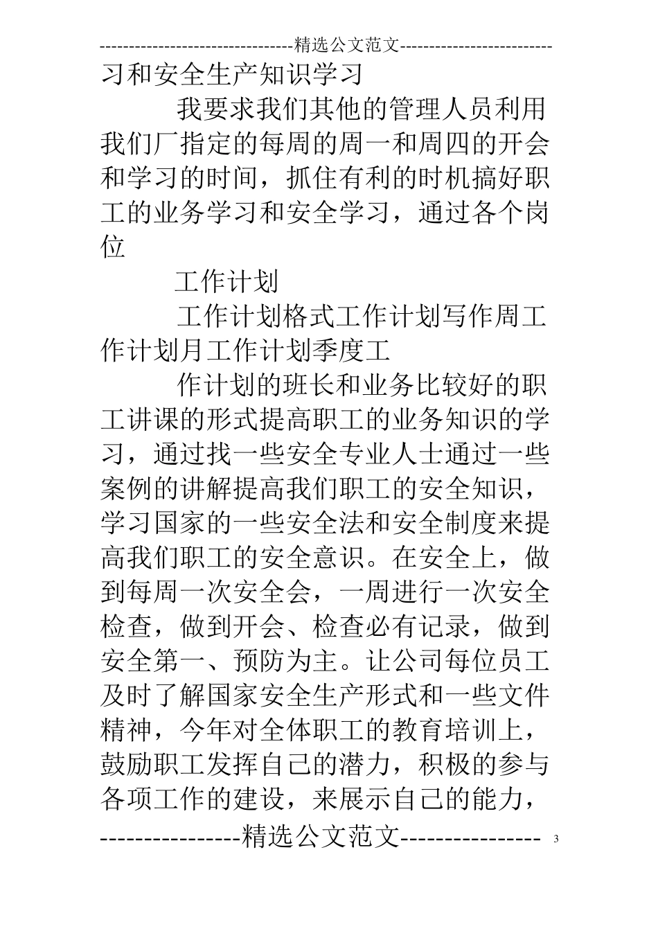 厂长年工作计划_第3页