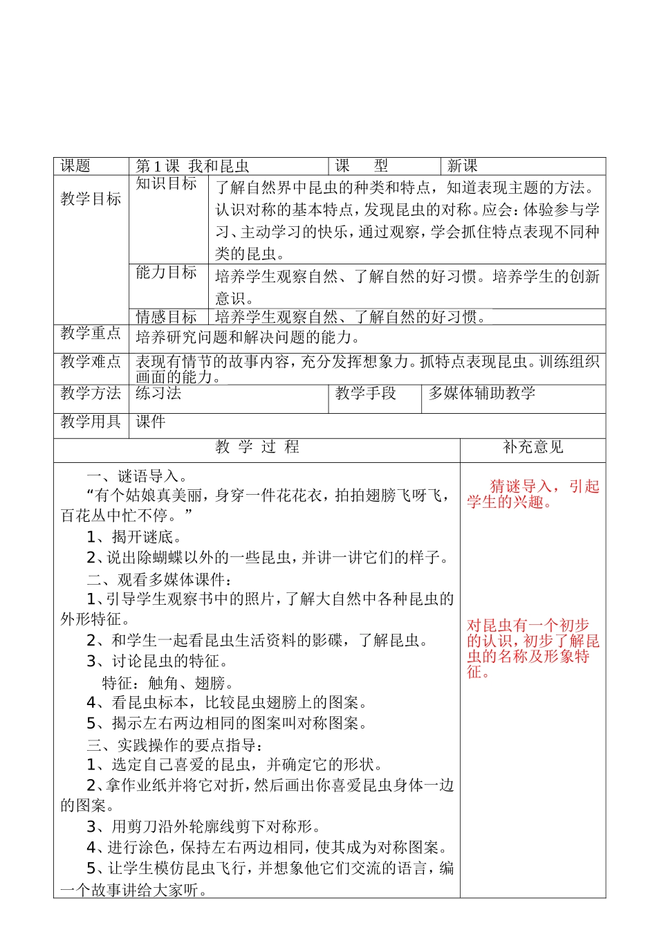 《我和昆虫》文档_第1页
