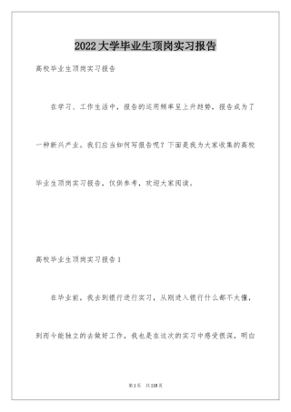 2024大学毕业生顶岗实习报告_5
