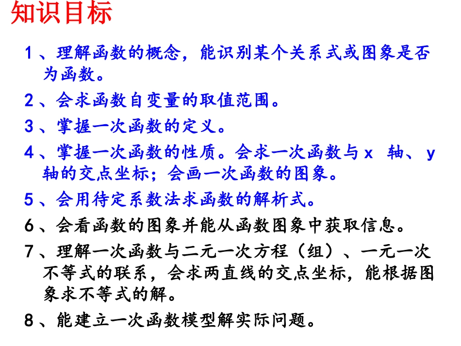 一次函数小结与复习_第2页